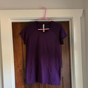 lululemon athletica Purple Short Sleeve Tee